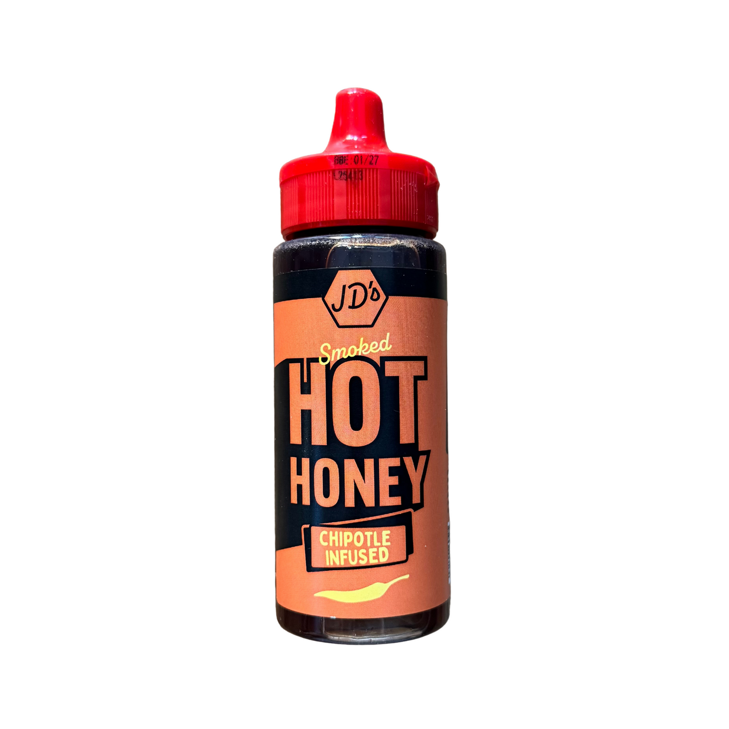 JD's Hot Honey Sauce - For Drizzling on Pizzas, Pastas - Jalapeno, Habanero, and Chipotle Infused Flavours