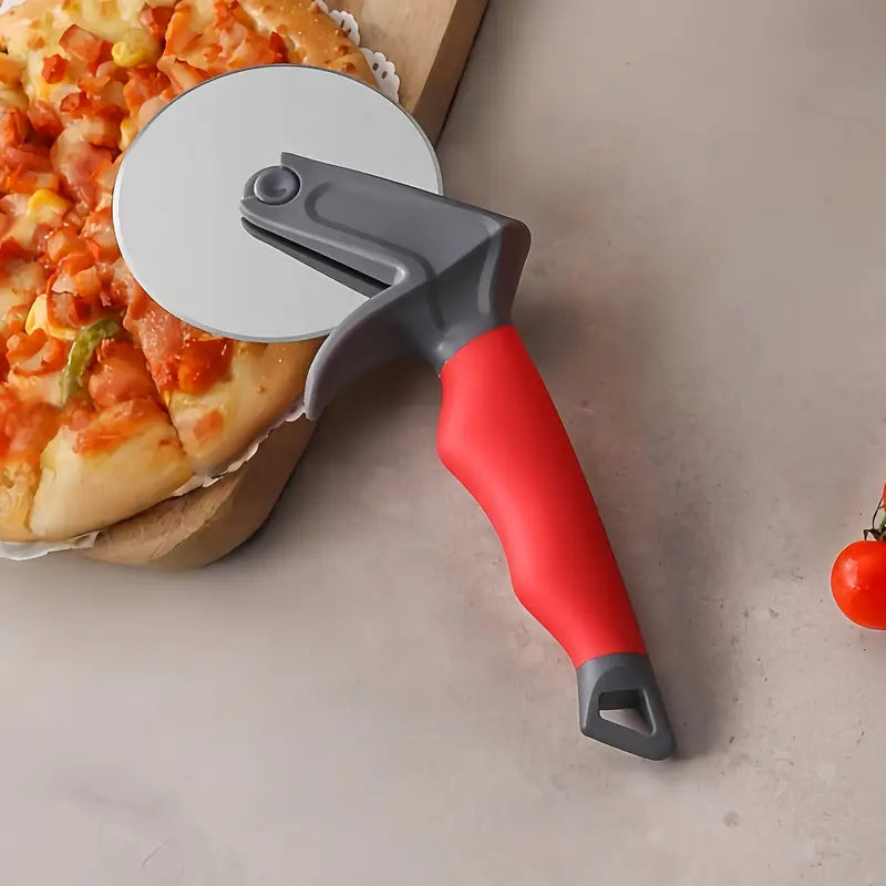 Stainless Steel Pizza Wheel Cutter - Ergonomic Handle - Durable 304 Stainless Steel