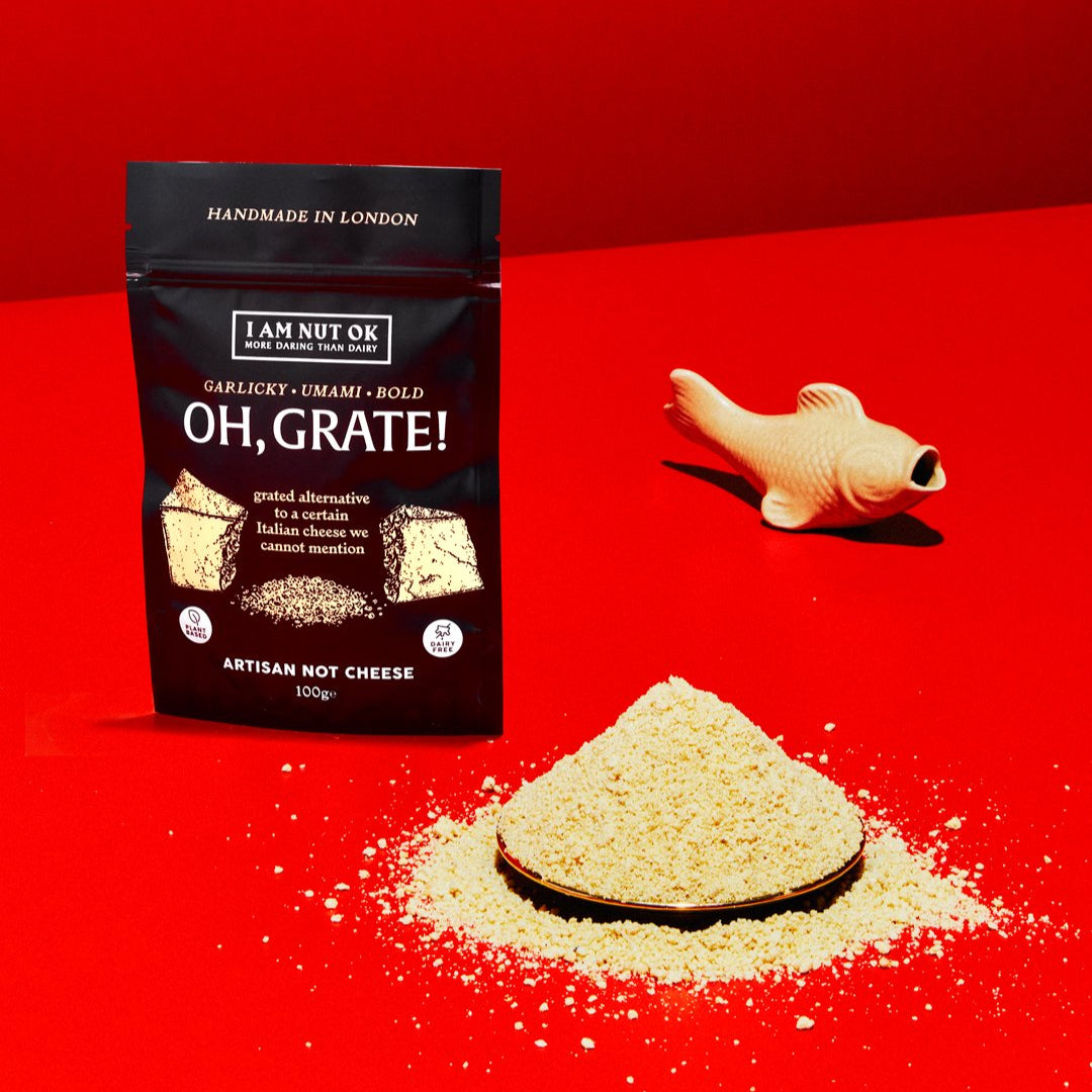 I am Nut OK - Oh, Grate! · Grated Italian Cheese Alternative (Not Parmesan) - Vegan Cheese
