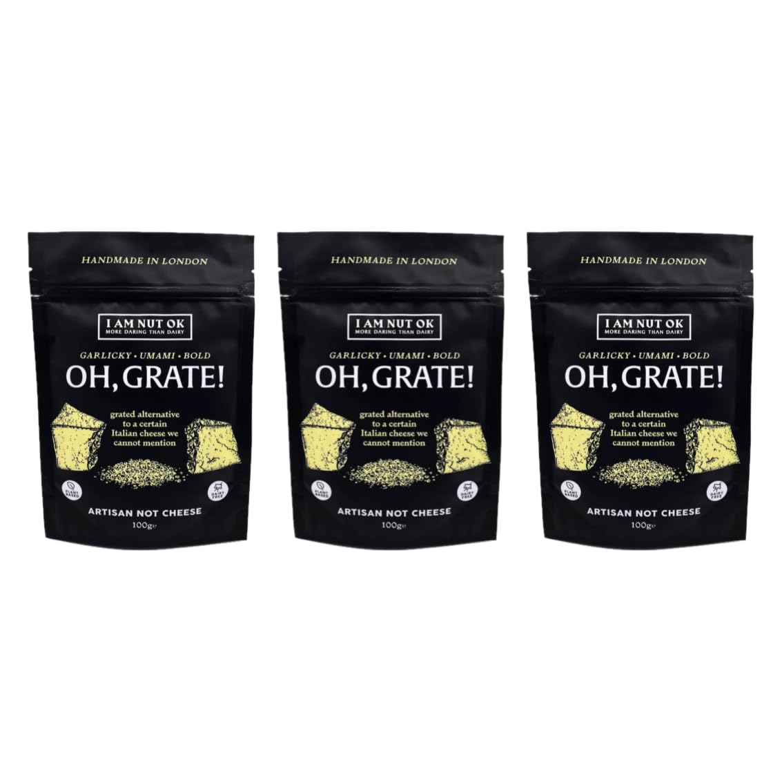 I am Nut OK - Oh, Grate! · Grated Italian Cheese Alternative (Not Parmesan) - Vegan Cheese