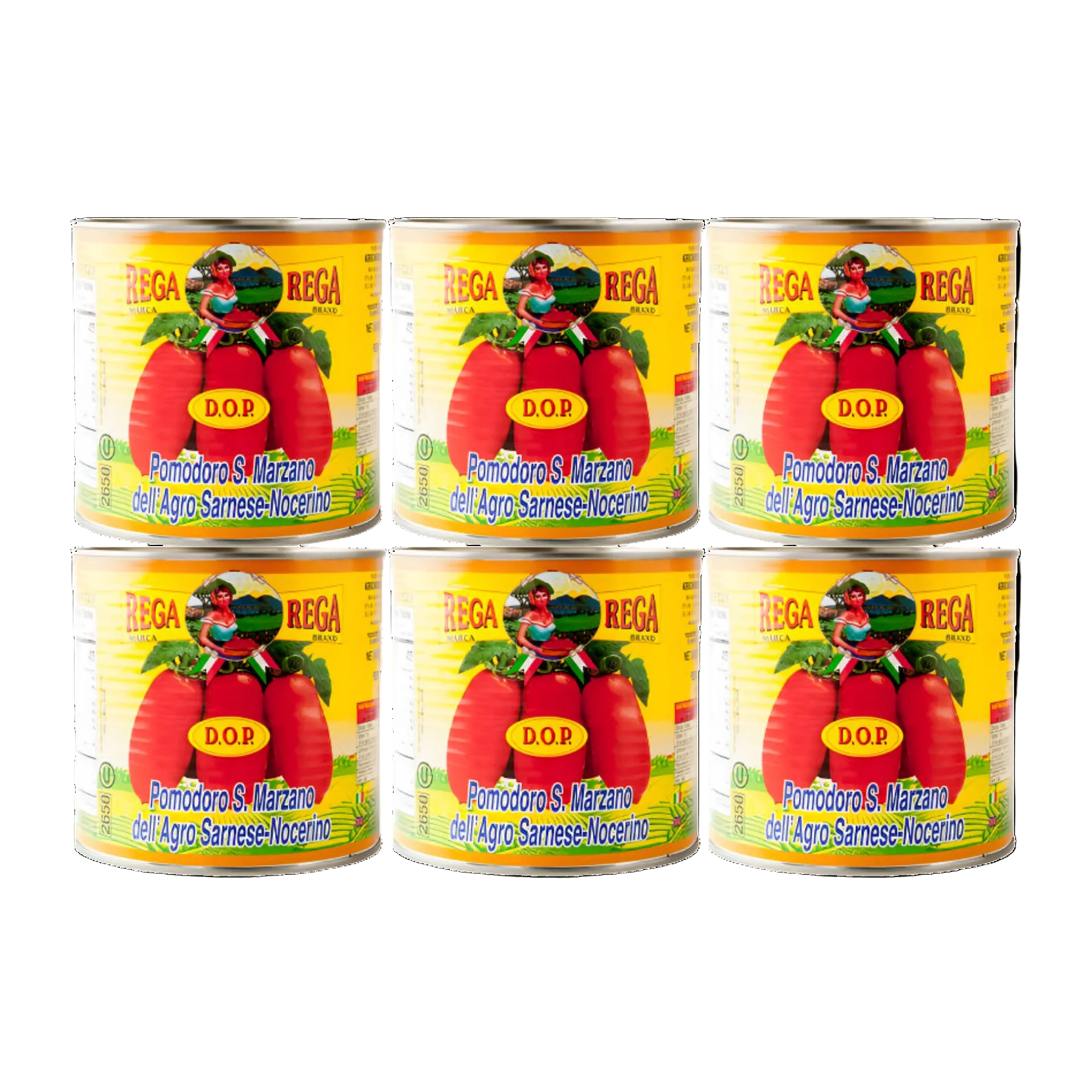 Rega San Marzano DOP Authentic Italian Whole Peeled Plum Tomatoes