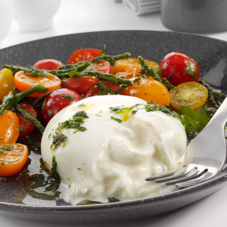 Italian buffalo Burrata Mozzarella - 100g - Individual Portions