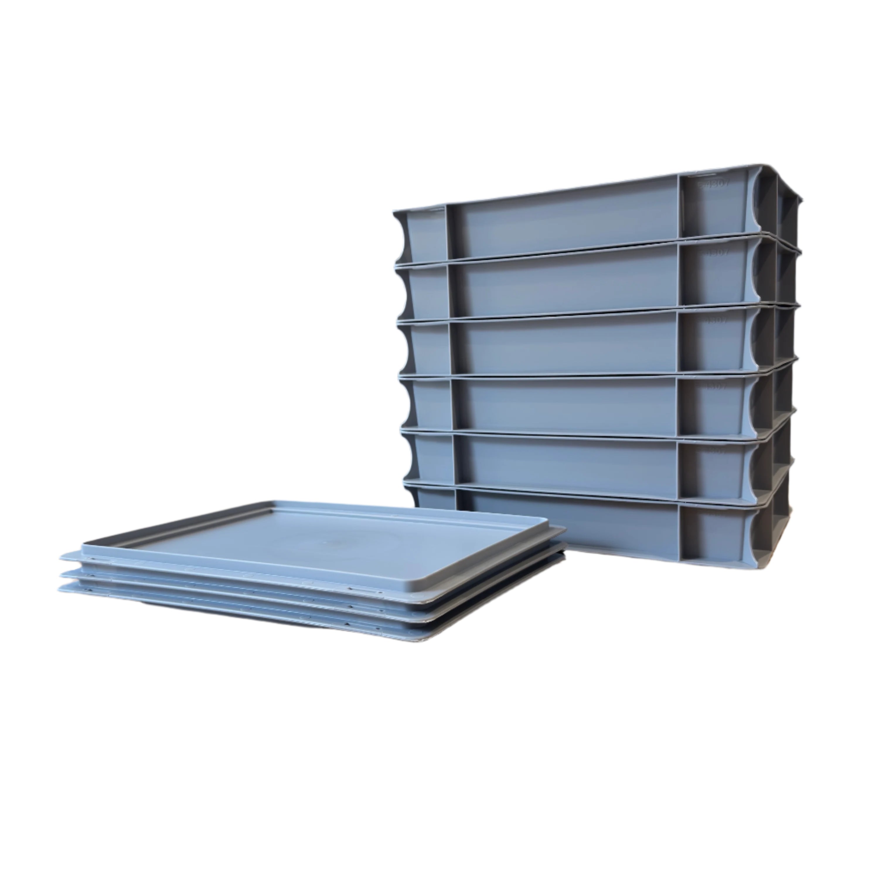 dough ball 6 trays and 3 lids