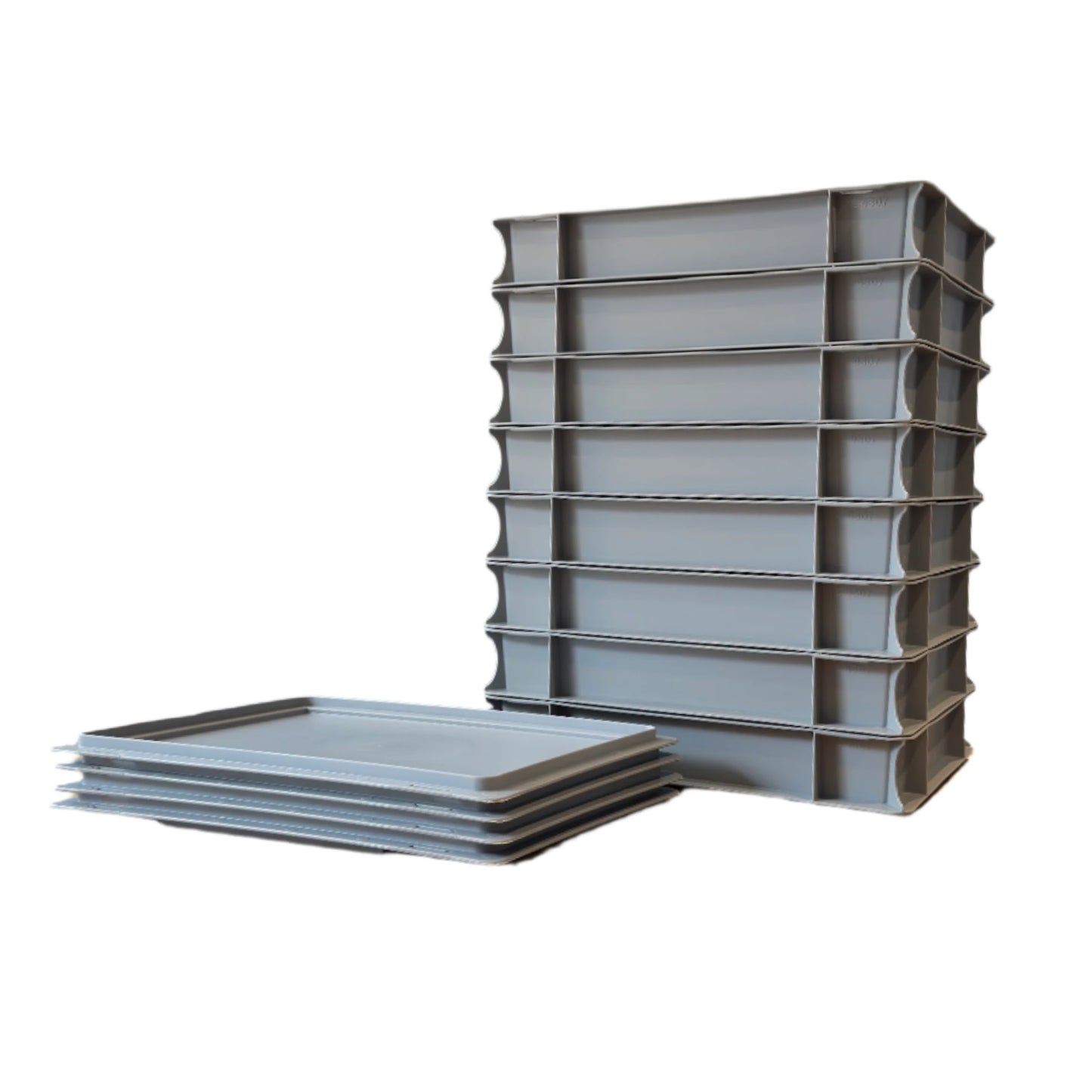 Pizza Dough Ball Proving Trays and Lids - Bread Leavening - Fits in most Fridges - Stackable