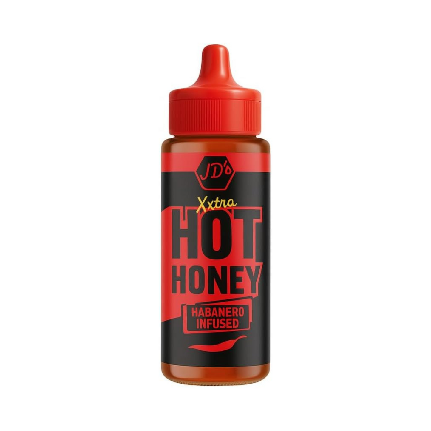 JD's Hot Honey Sauce - For Drizzling on Pizzas, Pastas - Jalapeno, Habanero, and Chipotle Infused Flavours