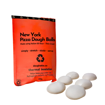 New York pizza dough balls made with 00 flour