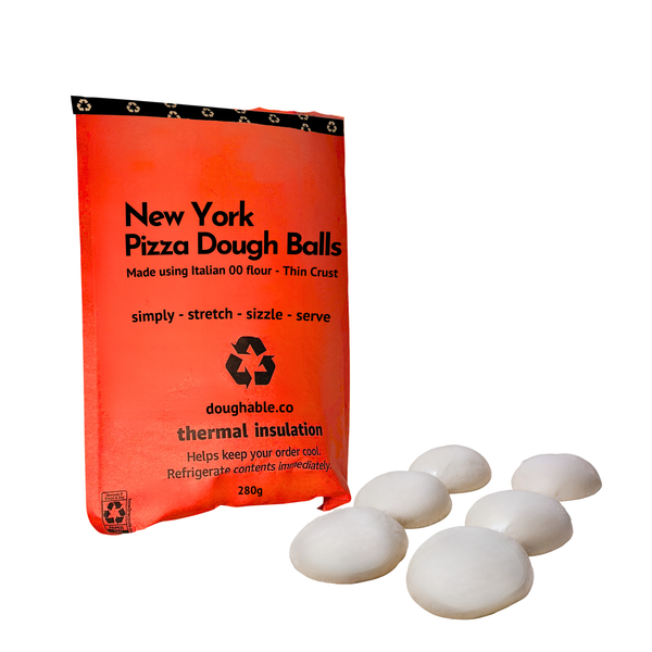 New York pizza dough balls made with 00 flour