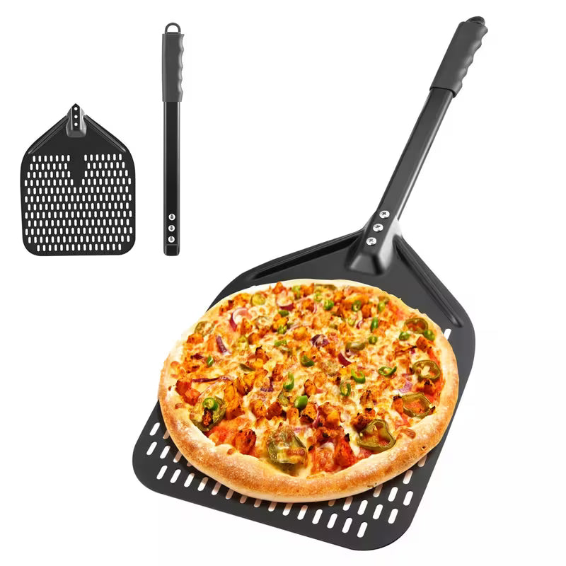 Pizza Peel 12 inch - Perforated Aluminium Pizza Paddle