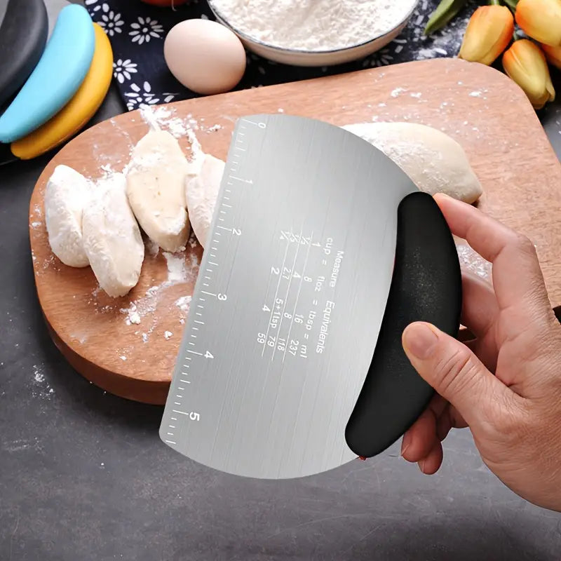 Pizza Dough Scraper - Stainless Steel