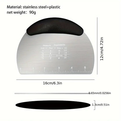Pizza Dough Scraper - Stainless Steel