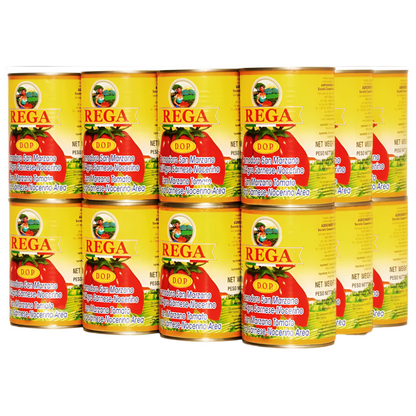 Rega San Marzano DOP Authentic Italian Whole Peeled Plum Tomatoes - 400g Tin