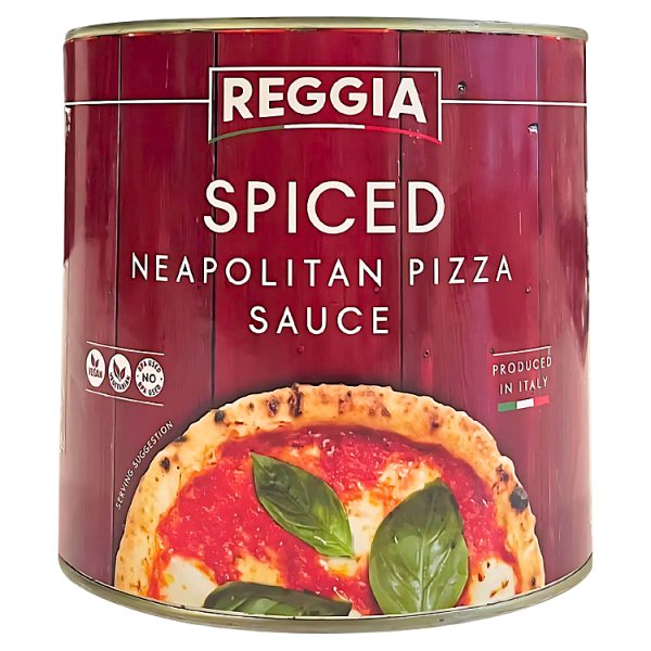 Reggia Neapolitan Pizza Sauce 2.5KG - Spiced & Plain